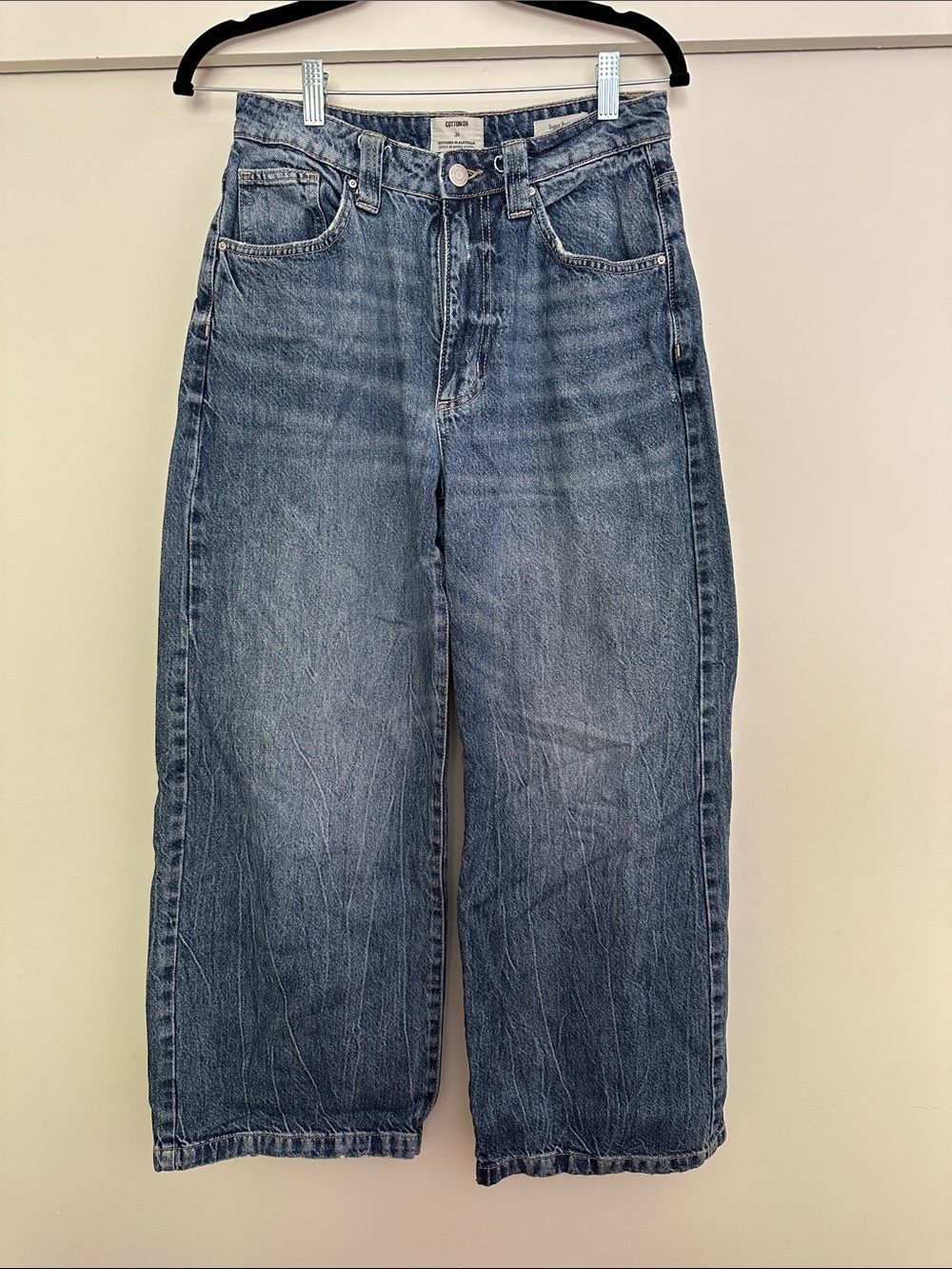 Cotton On Blue Wide Leg Jeans